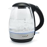 Korona 20608 Glas-Wasserkocher|1,2 Liter Kapazität|Blaue LED-Beleuchtung...