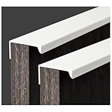 GSHUR 4 Stück Möbelgriffe Versteckter Türgriff Schrankgriffe Aluminium...