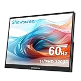 Showscren Tragbarer Monitor 14 Zoll 1920 x 1200P 60 Hz 400/cd Helligkeit 99%...