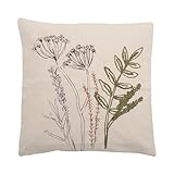 Bloomingville Bea Kissen aus Baumwolle, Naturfarbe, 50 x 50 cm – Elegantes...