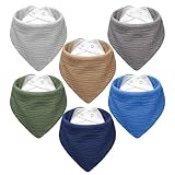 NISXABEBE Lätzchen Baby Dreieckstuch Musselin Halstuch Babies für Junge und...