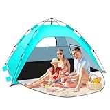 Strandmuschel Pop Up,Tonfarb Quick Up Strandzelt,Automatische Instant Pop Up...