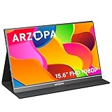 ARZOPA Portable Monitor, 15.6 Inch 1080 FHD Tragbarer Monitor with External HDR...