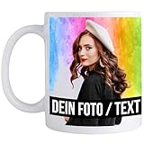 Fototasse selbst gestalten Keramik - Personalisierte Tasse Motivtasse Tasse mit...