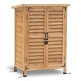 MCombo Gartenschrank Geräteschuppen Werkzeugschrank Outdoor-Schrank Gartenbox...