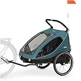 hauck 2in1 Fahrradanhänger & Buggy für 2 Kinder ab 6 Monaten bis 120 cm oder...