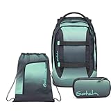 Satch Pack Schulrucksack Set 3tlg. inkl. Schlamperbox und Sportbeutel (Gradient...