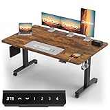 Devoko Höhenverstellbarer Schreibtisch mit 2 Motoren，25mm Einteilige...