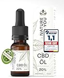 NatureYOU® CBD Öl 20% - Vollspektrum - CBD Tropfen mit 2000mg Cannabidiol -...