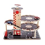 Parkhaus Spielset aus Holz von Hape | Autogarage auf drei Ebenen mit Autos und...