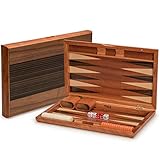 Yellow Mountain Imports Backgammon-Spiel-Set mit Holzeinlagen, Pasadena - 38,5...