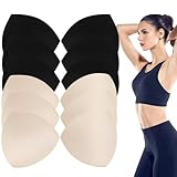 FAMCUCHE 6-Paare BH Einlagen, 2 Farben BH Einlagen Push up Dreieckige...