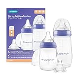Lansinoh Babyflaschen Starter Set - Babyflasche in 160 ml & 240 ml - NaturalWave...