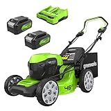 Greenworks 48V (2x24V) Selbstfahrender Akku Rasenmäher für große Flächen bis...