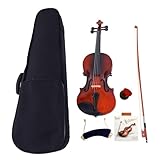 Bonnlo Violinenset in 4/4-Größe für Anfänger/Erwachsene/Kinder, Geige mit...