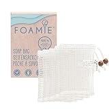 Foamie Seifensäckchen 5er Set, Bio Seifenbeutel für festes Shampoo & festes...