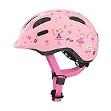 ABUS Kinderhelm Smiley 2.0 - Robuster Fahrradhelm für Mädchen und Jungs - Rosa...