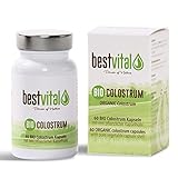 BIO Colostrum - 60 Kapseln [400mg/Stück] | 100% Erstmilch aus DE/AT | Kinder &...