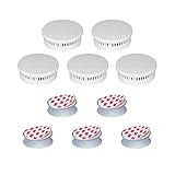 ABUS Rauchmelder RWM150 - 5er Set + Magnethalter - langlebige 10-Jahres-Batterie...