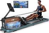 VOWVIT Rudergerät für Zuhause, Rudergerät Wasser mit Bluetooth Monitor,...