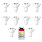 Wenscha GU10 LED Warmweiss Glühbirne, 5W Ersetzt 32W Halogenlampen,3000K LED...