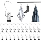 20 Stück Multifunktional Klammerhaken Edelstahl, Wäsche Haken Satz,...