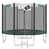 SONGMICS Trampolin Ø 305 cm, Gartentrampolin für Kinder mit Sicherheitsnetz,...