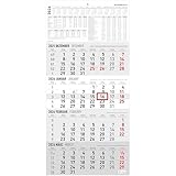 Zettler 4-Monatskalender 2026 – Wandkalender 30 × 63 cm mit Datumsschieber, 4...