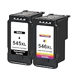 Toner Kingdom PG-545XL CL-546XL Kompatibel für Canon Druckerpatronen 545 546 XL...