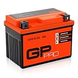 GP-PRO Gel-Batterie 12V 5Ah GTX4L-BS Rollerbatterie/Motorradbatterie,...