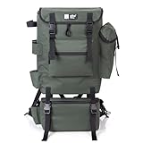 Zite Fishing Angelrucksack mit Rutenhaltern & Abnehmarem Kühlfach - Angeltasche...