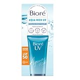 Biore Aqua Rich UV - Leichtes Feuchtigkeitsfluid für das Gesicht - Sonnenschutz...