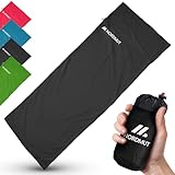 NORDMUT® Hüttenschlafsack Mikrofaser Ultraleicht - Sommerschlafsack Kleines...