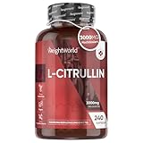 L-Citrullin 3000mg pro Portion - 240 vegane Kapseln - 4 Kapseln Täglich - Frei...