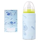 Flaschenwärmer Baby USB-Aufladung Babyflaschen Wärmer 3 Einstellbare...