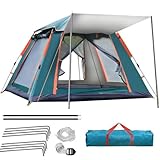 Gziztx Camping Zelt 4-6 Personen 240x240x154 cm Pop Up Zelt für Familien im...