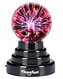Theefun 3 Zoll Plasmakugel, Magische Plasma Ball Lampe USB/Batterie Betrieben...