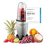 GOURMETmaxx Smoothie Maker & Standmixer 4tlg. Set - 400W | Elektrischer...