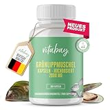 Vitabay Grünlippmuschelextrakt 300 Grünlippmuschel Kapseln hochdosiert 2.000mg...