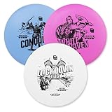 Guru Disc Golf Starter Set, 3 Frisbee-Scheiben für Jede Entfernung, Funsport im...