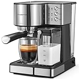 Cozeemax Siebträgermaschine, Espressomaschine, Kaffeemaschine für Milchkaffee...