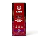 khadi HENNA, AMLA & JATROPHA Pflanzenhaarfarbe - Haarfarbe für kräftiges,...