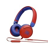 JBL Jr310 On-Ear Kinder-Kopfhörer - Rot-Blau – Kabelgebundene Ohrhörer mit...