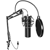 TONOR USB Gaming Mikrofon PC, Podcast Kondensator Microphone Kit...