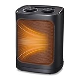 COWSAR Mini Heizlüfter Energiesparend, 1800W Elektroheizung 3 Heizstufen ✓...