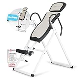 SportPlus Inversionsbank, klappbarer Schwerkrafttrainer, Inversion Table mit 4...