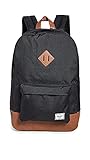 Herschel Retreat Classics Rucksack Unisex, Black/Tan Synthetic Leather Backpack,...