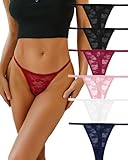 ALL OF ME 6er Pack Sexy String Tangas Set Unterhosen Damen Spitze Unterwäsche...