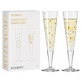 RITZENHOFF 6031007 Champagnerglas 200 ml - Serie Goldnacht 2er Set F24 -...