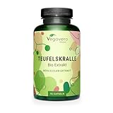 Bio Teufelskralle Kapseln Vegavero® | BIO EXTRAKT mit 2,7% Harpagosid | 1.665...